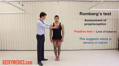 what is a romberg test positive